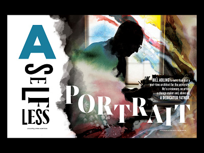 A Selfless Portrait | Evermore Magazine architecture editorial magazine painting print publication typography watercolor