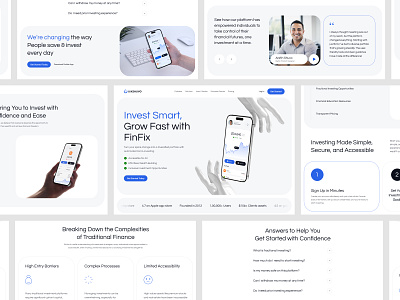 Investment Finance Landing Page best design clean finance investment landing page loan minimal modern money popular trendy ui ui design ux design web design web ui