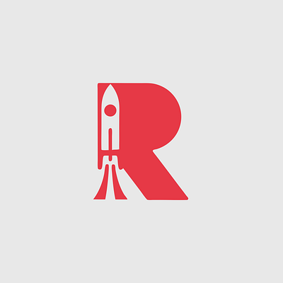 Rocket Letter R Logo brand design branding design graphic design lettermark lettermark logo logo logo design logos logotype minimalist logo