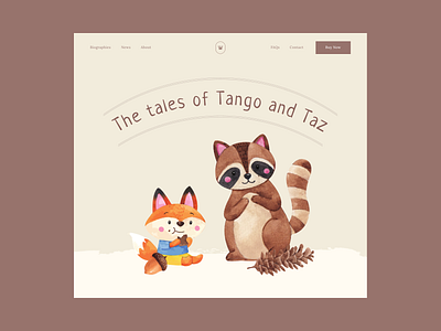 Children's Story Book Website books branding children design education illustration landing page story book ui user interface ux web design website website design