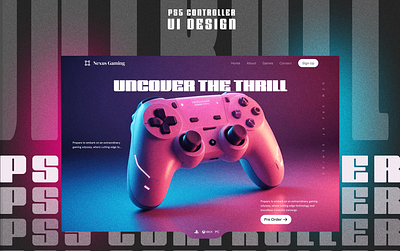 UI Design of a Gaming Web site artificialintelligence branding ui ui design ux