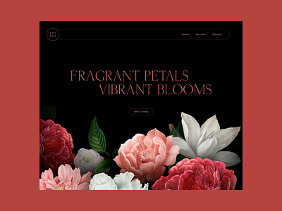 Florist Website Design branding design florist flowers landing page nature ui user interface ux web design website website design