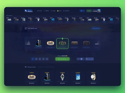 Duel Cases - Opening Boxes case case opening cases casino casino branding casino games casino roulette dark ui duel cases gambling game interface game ui gaming gift box online casino open opening boxes roulette slot design slots