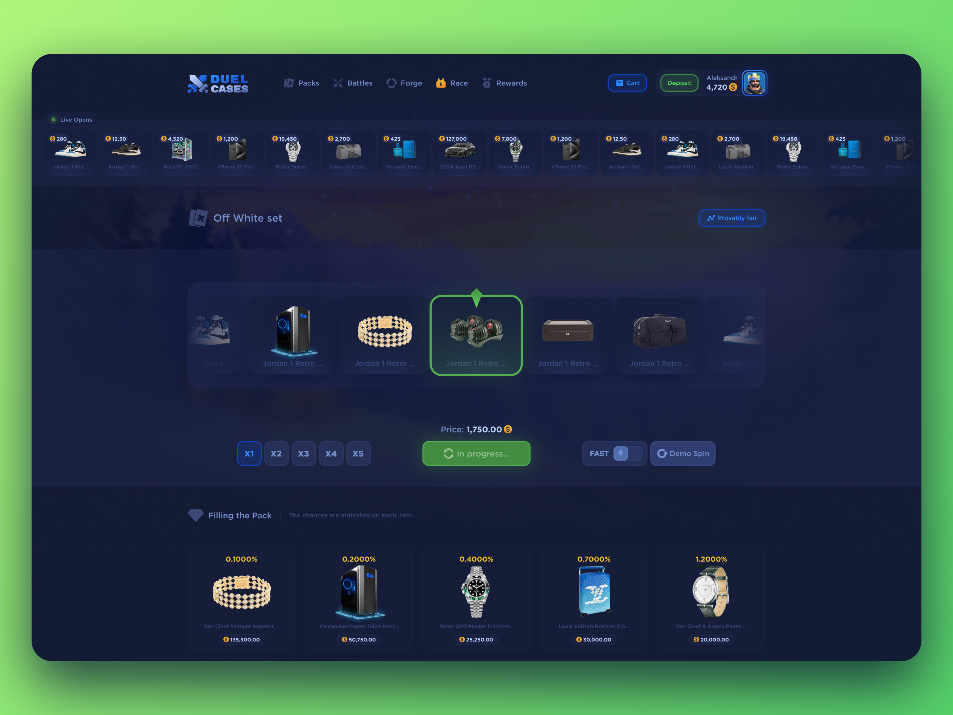 Duel Cases - Opening Boxes