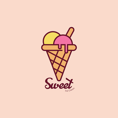 Logo ice creeam branding design graphic design icecreamlogo illustration logo ui ux vect vector