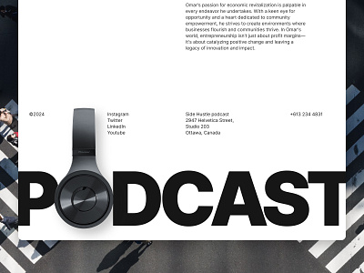 Footer website design footer framer podcast site ui ux visual design website