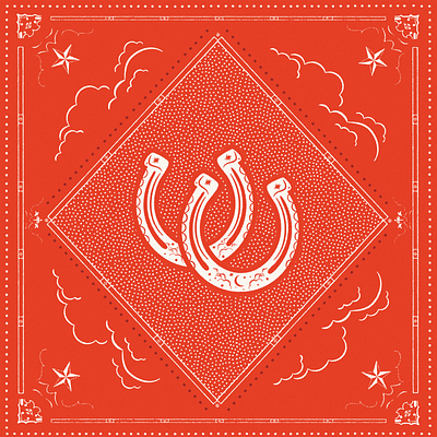 Western Bandana bandana design graphic design illustration western design