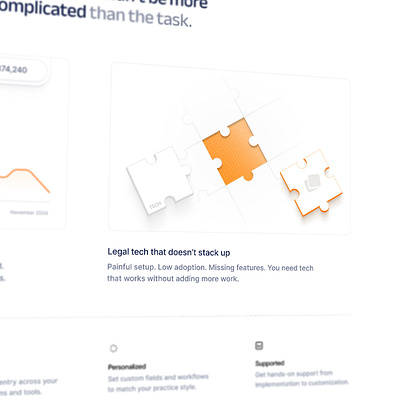 UI Section - legal tech product animation graphic design motion graphics ui