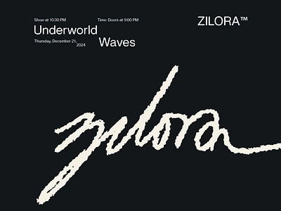 Zilora | Personal Project alternative brand book branding concert design experimental graphic design grunge logo minimal shadows