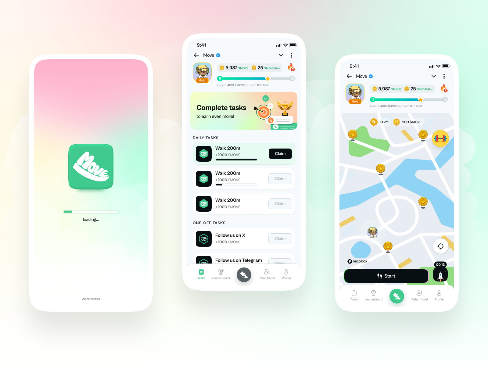 Example of Fitness app design