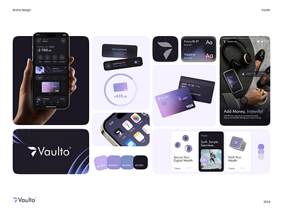 Vaulto: A Wallet App Branding 3d animation appdesign branding creativeprocess design designinspiration dribbblecommunity feedback financeapp fintech gradient graphic design interface logo moderndesign motion graphics ui ux walletapp