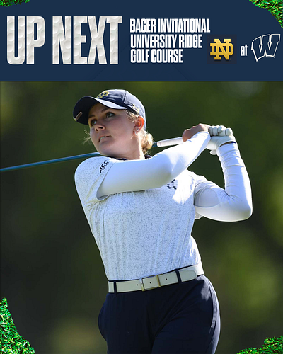 Women's Golf UP NEXT Graphic graphic design