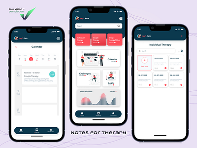 Notes For Therapy mobile notes therapy ui