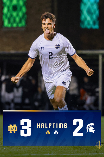 Men's Soccer Halftime Graphic graphic design