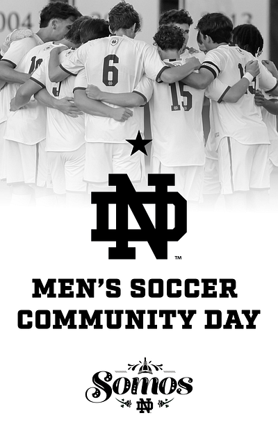 Men's Soccer Community Day Graphic graphic design