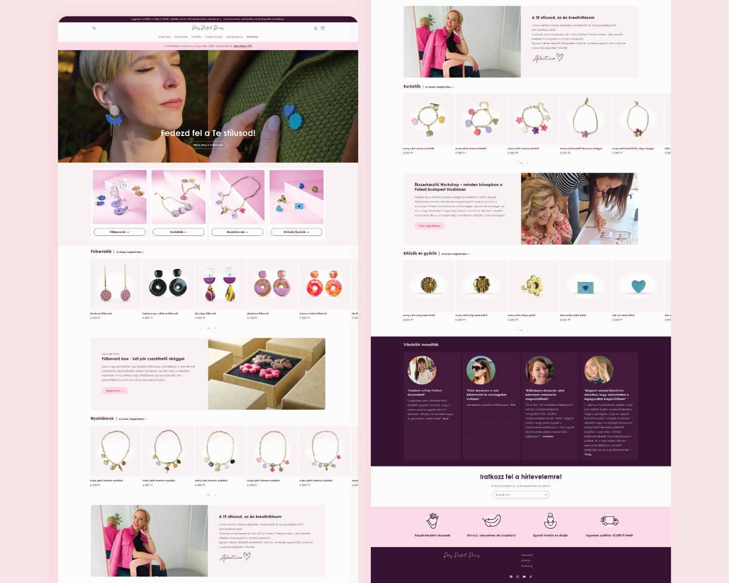 Shopify store for Poly Perfect Pieces branding ecommerce graphic design logo shopify ui