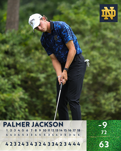 Men's Golf Single Player Score Graphic graphic design