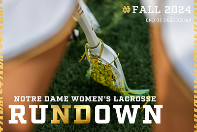 Women's Lacrosse Fall Recap Graphics graphic design