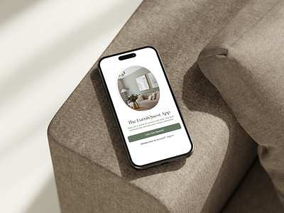 Login & Sign up - FurniQuest branding graphic design ui ux