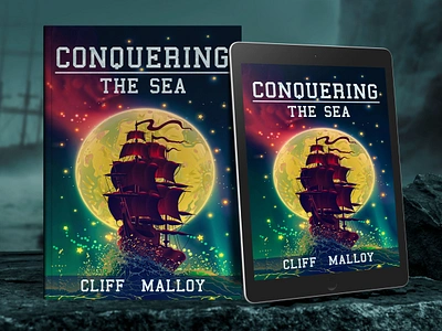 Conquering the Sea 3d book mockup amazon kdp book book cover book cover art book cover design book cover designer book cover mockup book design conquering the sea ebook ebook cover epic epic book epic book covers epic bookcovers epic covers fantasy book cover paperback professional book cover