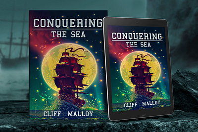 Conquering the Sea 3d book mockup amazon kdp book book cover book cover art book cover design book cover designer book cover mockup book design conquering the sea ebook ebook cover epic epic book epic book covers epic bookcovers epic covers fantasy book cover paperback professional book cover