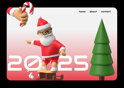 Christmas 2025 3d design motion graphics ui web design