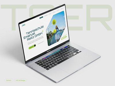 TSER Tennis club branding cryptocurrency design finance landing page platform promo saas service sport tennis ui ux webdesign website