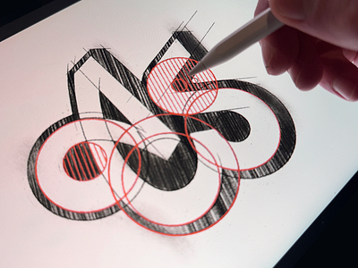 AS – monogram sketch branding lettering logotype sketch typography visual identity