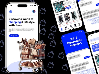 Luxe Shopping App UI Concept mobile app ui