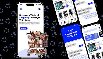 Luxe Shopping App UI Concept mobile app ui