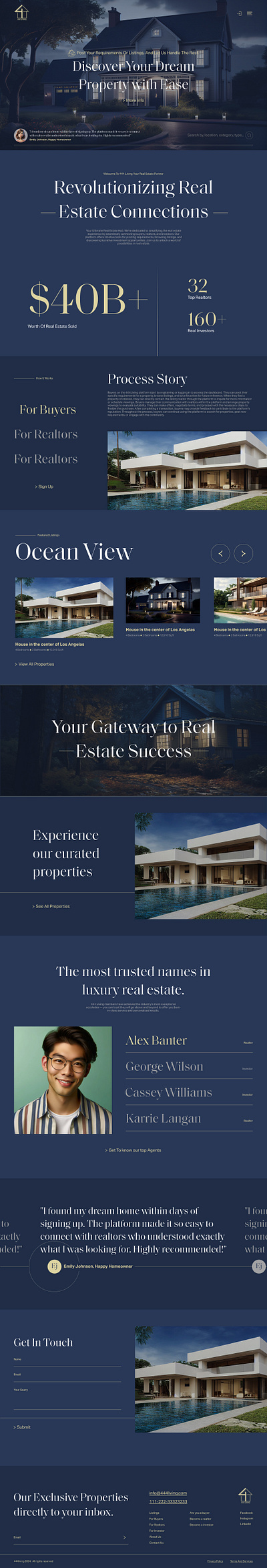 Real Estate Website Design animation design development ecommerce figma graphic material ui prototyping real estate shopify squarespace store ui ui ux web webflow website wireframe wix wordpress