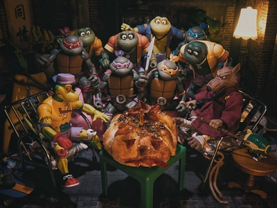 Pizza pumpkin time! food neca ninja turtles tmnt toyphotography