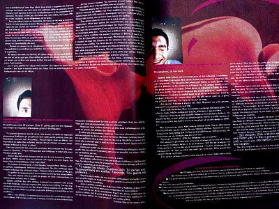 "DNA", counterculture magazine, 1996 magazine design