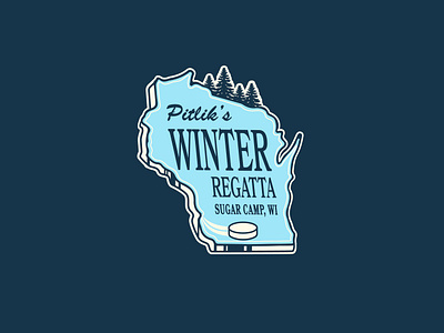 Winter Regatta Design badge design event event logo hockey hockey badge hockey logo logo retro retro design retro logo vintage logo winter winter design winter logo wisco wisconsin wisconsin badge wisconsin design wisconsin logo wisconsin logo inspo