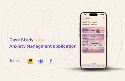 Anxiety Management App Design anxietymanagement designprocess interactiondesign mentalhealth mobileapp productdesign prototyping ui uidesign userexperience userresearch uxdesign