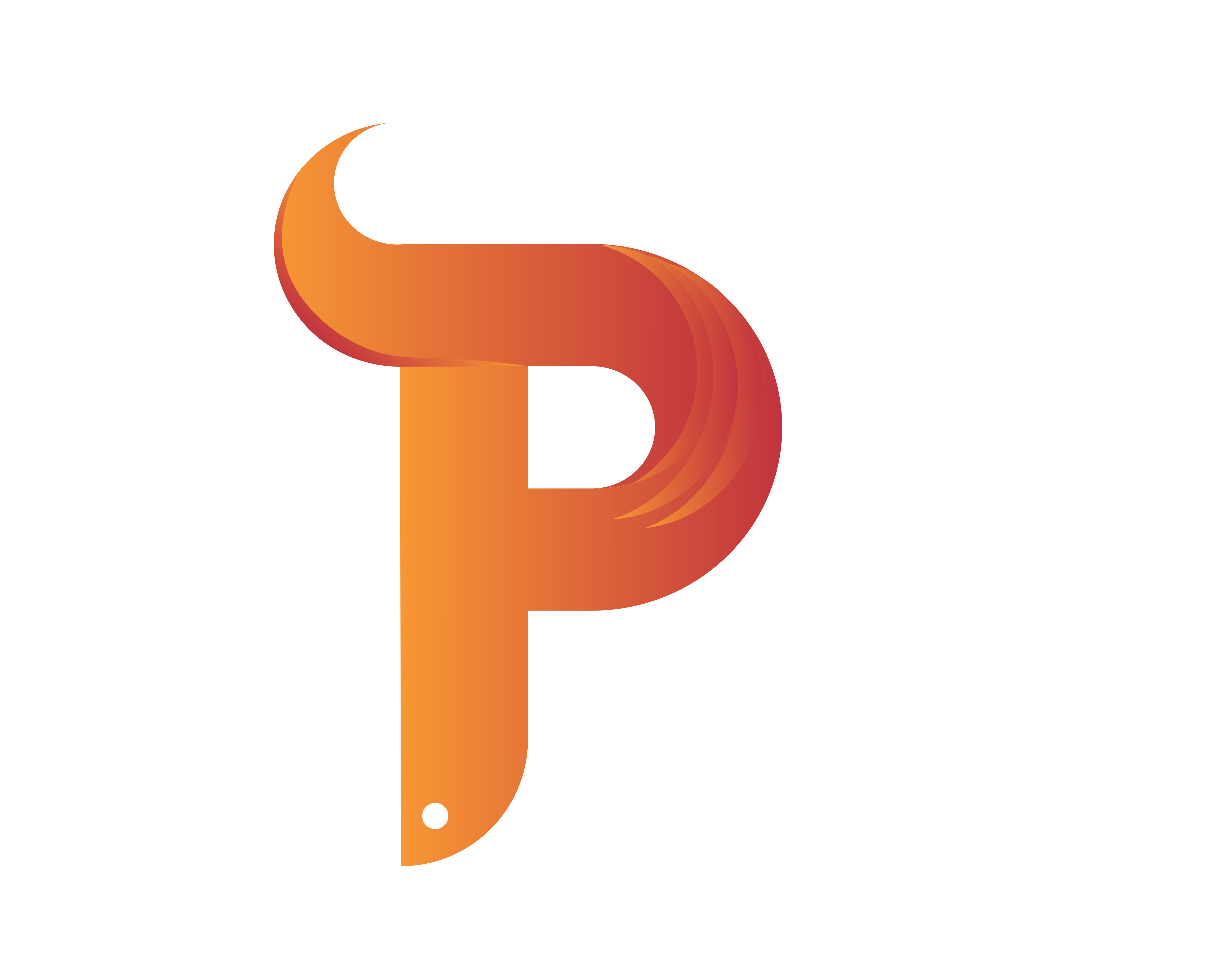 "P" A Symbol of Creativity and Energy creative logo design dynamic design flame logo gradient design graphic design illustration logo modern branding vector