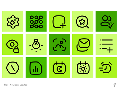 FLEX ICONS : NEW UPDATES from StreamlineHQ! branding design flex icon iconography icons illustrator line logo ui ux vector