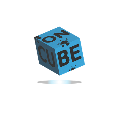 "On Cube"Elevating Ideas in 3D. 3d blue cube design graphic design illustration logo motion graphics vector