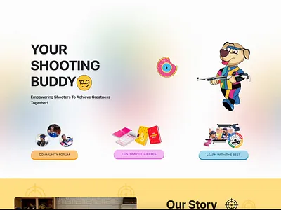 Interactive Shooting Website animation shooting ui webdesign website