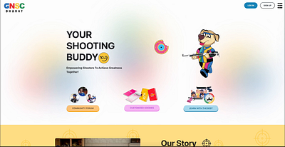 Interactive Shooting Website animation shooting ui webdesign website