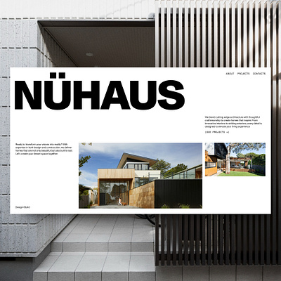 NÜHAUS - Design animation architecture construction design ui web web design