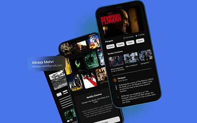 Netlify Cinema Movie Streaming Concept amazon app application branding cinema dark film graphic design illustration logo mobile movie netflix tv typography ui ux vector web webstie