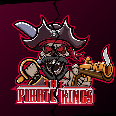 Pirate Mascot logo esports graphic design logo mascot logo pirate mascot logo