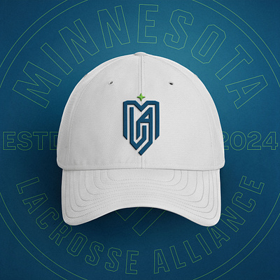 Minnesota Lacrosse Alliance Mockups badge badge logo circle lacrosse logo minnesota mockup mockups monogram roundel sports sports logo star