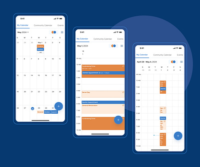 Calendar App for Mobile calendar ui mobile app ui design