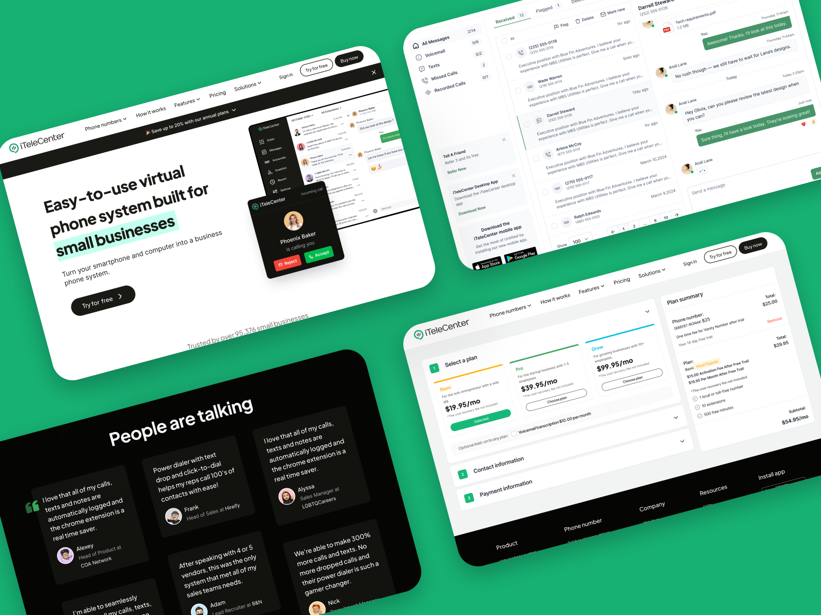 Example of Clean Website And App UI