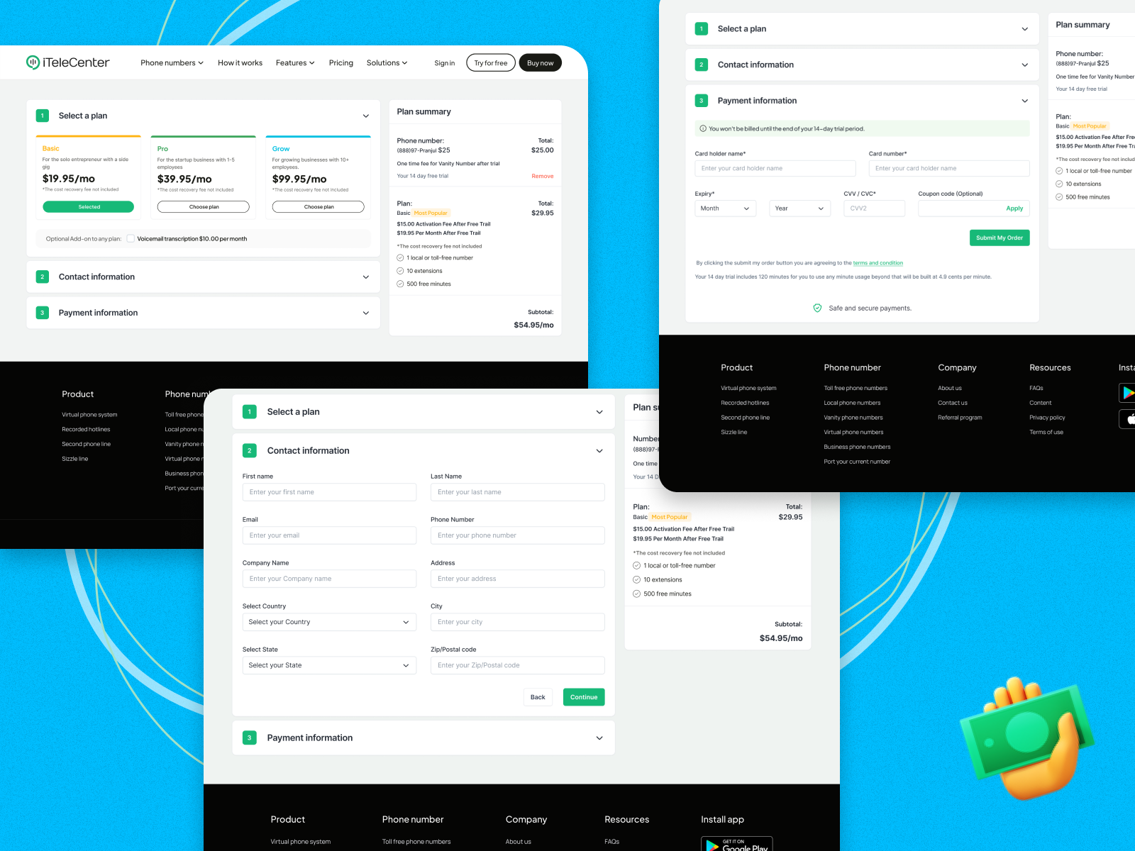 Example of Clean Website And App UI
