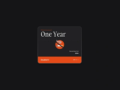 one year! branding card design graphic design icon illustration line milestone minimal reminder retro simple ui