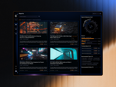 Cyber-Security Threat Intelligence Reports charts cyber cybersecurity dashboard dataviz design reports security ui ux