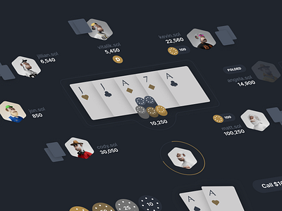 Poker branding graphic design ui